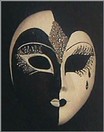 M1 mas. Ovale 1 mis. Pierrot Bianco e Nero